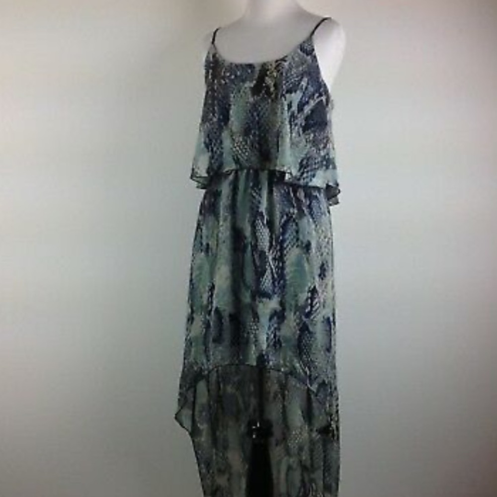 100% Silk Gorgeous and Flowing High Low Dress